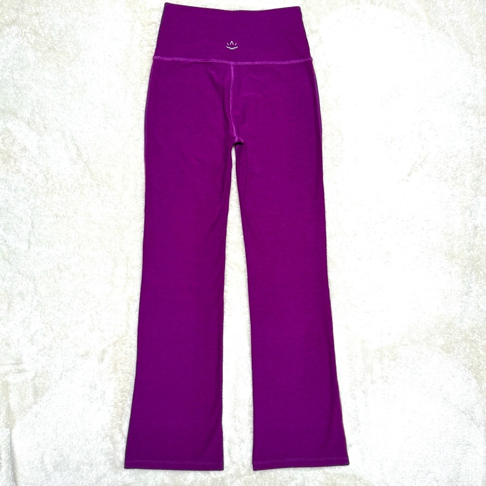BEYOND YOGA Spacedye Bootcut Pant Super Soft Stretch Raspberry Pink Women L - Picture 3 of 12